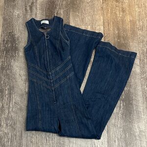 Revive Denim Sleeveless Jumpsuit